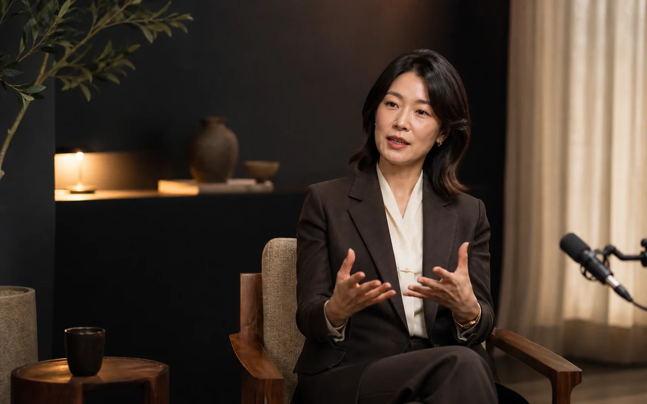 Authority Portrait interviewThumbnail 가상 인물 장면